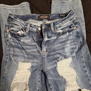 Judy Blue Straight Fit distressed jeans